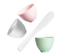 IMIKEYA Bol Mélangeur en Silicone avec Bâton de Modelage pour Masque Facial Kit Complet DIY Facile à Nettoyer et Mixer, pour Salons de Beauté ou Usage à Domicile