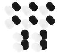 IMIKEYA Bonnette Anti-vent en Éponge pour Micro Casque et Micro Main, 20 Pièces, Installation Facile, Compatibilité, pour Sessions en Extérieur et Streaming