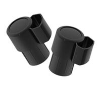 IMIKEYA Bouchons D'extrémité Protègent Chocs et Collisions de Clés pour Saxophone Ténor 2pcs en Plastique Noir Maison ou Déplacements