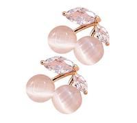 IMIKEYA Boucles D’Oreilles Cerises en Cat’S Eye 1 Paire Fantaisie pour Femmes Légères et Hypoallergéniques Bijoux Mode D’Été 2023 Présent Saint-Valentin Style Doux et Élève