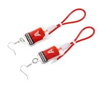 IMIKEYA Boucles D'oreilles Fantaisie Pendantes Pour Femmes Style Créatif En Plastique Effet Plasma Sanguin Rouge Accessoire Léger Pour Fêtes Et Occasions Spéciales