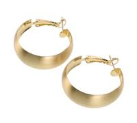 IMIKEYA Boucles Oreilles Créoles Vintage Dorées Ajourées Rondes et Épaisses Style Rétro pour Femmes