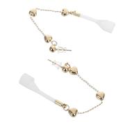 IMIKEYA Boucles Oreilles Cœur Anti-perte pour Écouteurs Design Ergonomique Cuivre et Silicone Accessoires Stylés pour Femmes Compatibles et Confortables