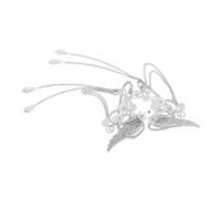 IMIKEYA Boucles Oreilles Elfe Clip Floral Design Filigrané Bijoux Elfiques pour Femmes Clips Oreille Cosplay Pendantes