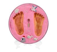 IMIKEYA boue de main de bébé de bébé bébé kit souvenir naissance kit d'ornement d' de main de bébé les pour nouveau-né fer rose