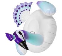 IMIKEYA Bouée Licorne Gonflable en PVC pour Adultes Motif Paon Unique, Fauteuil Inclinable Confortable et Pliable, pour Vacances la Plage et Fêtes D'été Couleur Couleur Aléatoire