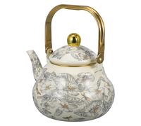 IMIKEYA Bouilloire Émaillée Rétro pour Thé Vrac Bouilloire à Eau Résistante et Facile à Nettoyer pour Cuisinière et Réunions Familiales