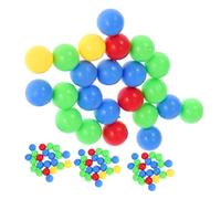 IMIKEYA Boules de Jeu Éducatives pour Garçon et Filles 96Pcs Perles Colorées en Plastique Billes de Remplacement pour Jeux de Société Interactif et pour Familles et