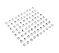 IMIKEYA Boules Numérotées Plastique Blanc 75pcs Accessoires pour Jeux Récréatifs et Événements de Groupe Légers pour Tirage au Sort et Bingo