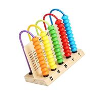IMIKEYA Boulier Jouets Boulier pour Les Mathématiques des Enfants Planche Boulier pour Enfants De Boulier d'apprentissage Compter Les Perles Calculer des Perles en Bois