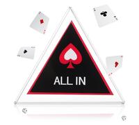 IMIKEYA Bouton de Dealer Double Couche Acrylique pour Poker Accessoire de Jeu Compact et Polyvalent pour Soirées Poker Jetons All in Fête et Rassemblements