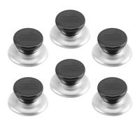 IMIKEYA Boutons de Couvercle de Casserole en Bakélite Légers et Isolants Lot de 6 Résistants à L'usure, Forme Classique Adaptés aux Couvercles de Pots à Soupe Lait