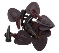 IMIKEYA Boutons Décoratifs Pour Manteau En Résine Imitation Corne, Fermeture à Bascule Vintage, Lot De 4 Sets De Boutons Marron Foncé, Accessoires De Remplacement Pour Pulls Et Vêtements