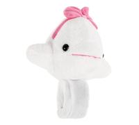 IMIKEYA Bracelet à Claquer en Peluche Blanche Forme Baleine, Compact et Portable, pour Fêtes et Accessoires D'animaux Polaires