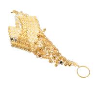 IMIKEYA Bracelet Main Multi-couches Alliage Ajustable avec Bague Doigt et Poignet pour Femme Style Rétro Ethnique pour Danse et Événements