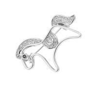 IMIKEYA Broche Cheval Ajourée pour Foulard ou Écharpe Épingle Décorative Vintage Broche de Créateur pour Femme