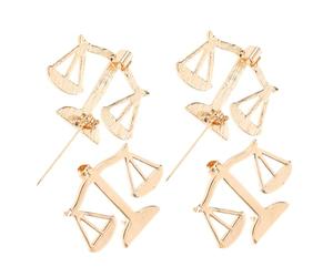 IMIKEYA Broche de Col de Chemise en Métal Doré Lot de 4 Broches Balance Justice Épingle de Sûreté pour Avocat et Élève en Droit Accessoire Professionnel pour Veste de Costume