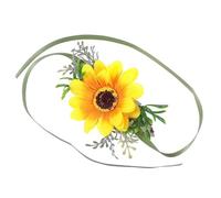 IMIKEYA Broche de Mariage Fleurie en Tissu de Soie 2pcs Style Champêtre Vert, Accessoire Décoratif pour Demoiselles D'honneur et Mariées, pour Anniversaire ou Bal