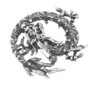 IMIKEYA Broche Dragon Chinois Vintage Épingle de pour Costume Chapeau et Écharpe Fête des Pères