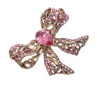 IMIKEYA Broche Noeud Épingle De Sûreté Broche Châle Col Pour Décoration Écharpe (rose)