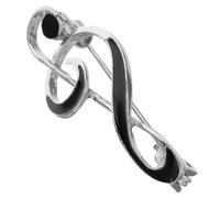 IMIKEYA Broche Note de Musique Goutte d'Huile en Alliage pour Chemise et Manteau Épingle Musicale Simple et Atmosphérique Accessoire pour Hommes et Femmes