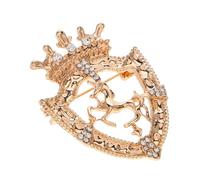 IMIKEYA Broche Vintage Alliage De Zinc Forme Cheval Et Bouclier Rétro Épingle De Col Élégante Pour Costume Homme Accessoire Polyvalent Pour Hôtes Et Soirées Oktoberfest