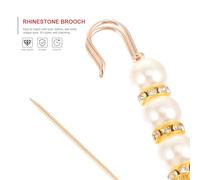 IMIKEYA Broches De Sûreté En Perles 4 Pièces Clip De Sécurité Pour Vêtements Pince à Épingle Pour Foulards Accessoires Femme Usage Quotidien Et Fêtes Taille Standard