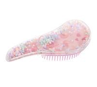 IMIKEYA Brosse à Cheveux Portable Design Anti-nœuds Cheveux Secs et Mouillés Rose Double Usage en Plastique et Silicone pour Petite Fille Voyage