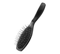 IMIKEYA Brosse à Postiche en Acier Antistatique avec Support Gonflable, Poils Robustes pour Perruques Synthétiques Bouclées et Lisses, Accessoire Professionnel pour Salon et Usage