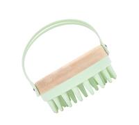 IMIKEYA Brosse à Shampoing en Silicone Verte Masseur de Cuir Chevelu Doux Exfoliant pour Shampoing Brosse Bain Adaptée à Différents Types de Cheveux Stimulation et Nettoyage du Cuir