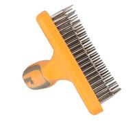IMIKEYA Brosse De Toilettage Pour Chien Démêlante à Double Rangée Outil Pour Mues Moyenne Surface Lisse