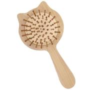 IMIKEYA Brosse Démêlante pour Cheveux en Bambou Motif Chat Mignon Picots Doux pour Cuir Chevelu Sensible Coiffage Quotidien Femme Brosse à Palette Cartoon Outil Soin Cheveux Bouclés