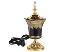 IMIKEYA Brûleur D' Électrique en Céramique Brûleur Bakhoor Porte- Arabe Style Moyen-Orient Encensoir De Bureau B Prise UE