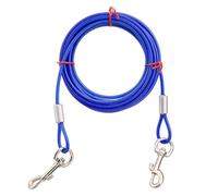 IMIKEYA Câble Inoxydable Bleu pour Chien en Fil d'acier et Alliage, Laisse Robuste Prévenant la Perte pour Animaux de Compagnie Lors de Promenades