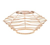IMIKEYA Cache-ampoule vintage : abat-jour en métal E27, cage métallique rustique, protection de lampe suspendue en forme d'étoile, support d'abat-jour DIY pour la maison, le salon ou la