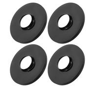 IMIKEYA Cache-châssis Noir pour Ventilateur sur Pied - 4 Pièces, Socle Rond en Plastique Résistant, Support Stable et Compatible Multi-modèles, Accessoire pour Salon et Maison