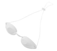 IMIKEYA Cache-œil Blanc en Tpu Confortable et Ajustable pour Soins de Beauté et Épilation, Accessoire Oculaire Pratique pour Protection et Relaxation