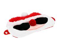 IMIKEYA Cache-œil de Sommeil en Tissu Forme Père Noël, Bloque la Lumière, Accessoire Créatif pour Dormir en Train ou Jeux à L’aveugle, Noël
