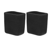 IMIKEYA Cache-micro Carré en Mousse Noire 10mm Épaisseur Lot de 2pcs Lavable Compatible pour Studio Streaming et Scène