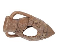 IMIKEYA Cachette ovale compacte en résine pour terrarium, décoration d'habitat pour animaux domestiques, abri de table sûr pour abris tropicaux et déserts