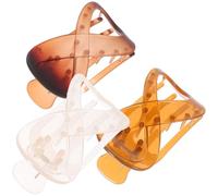 IMIKEYA Café Gelée Ambre Mat Orange Clair pour Coiffures Variées et Usage Quotidien