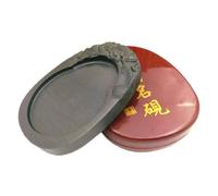 IMIKEYA Calligraphy Inkstone With Lid Chinese Calligraphy Painting Ink Plate High-end Material Suitable For Students And Beginners