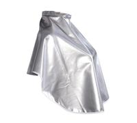 IMIKEYA Cape de Coiffure Imperméable Argentée Châle de Salon Unisexe Cape de Coupe de Cheveux Résistante aux Taches Tablier de Coiffure Pratique pour Coupe Coloration et Soins à
