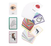 IMIKEYA Cartes Flash Éducatives pour Tout-Petits - 108 Pièces Colorées Papier Solide - Bingo des Mots à Vue Cartes Sensorielles pour Apprentissage Cognitif Éducatif Portable Adapté aux