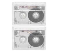 IMIKEYA Cassette Audio Vierge 60 Minutes Lot De 2 K7 Audio Musique pour Enregistreur Dictaphone Et Machines D’Interview Format Compact pour Discours Cours De Langues Et Enregistrement Vocal
