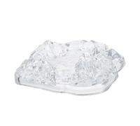 IMIKEYA Cendrier de Bureau Verre Cristal Design Iceberg Coupe-Vent et Portable Cendrier Décoratif pour Cigares Adapté Intérieur et Extérieur Bureau et Maison