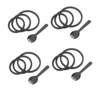 IMIKEYA Cercle d'alimentation pour Aquarium Noir en Plastique, 12 Pièces, Forme Circulaire, Protège Plantes Flottantes et Simplifie Le Nettoyage du Bac à Bettas pour Débutants