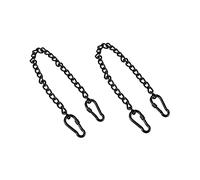 IMIKEYA Chaîne De Chaise Suspendue en Acier Inoxydable 66 Cm Noire 2 Pièces pour Hamac Suspendu Et Balançoire, Résistance Renforcée Et Longueur Ajustable pour Usage Intérieur Et Extérieur