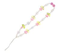 IMIKEYA Chaîne de Téléphone Décorative en Perles Tulipe Transparent Rose Bracelet Porte-Clés pour Téléphone Léger Accessoire Polyvalent pour Smartphone et Paquet Couleur Aléatoire