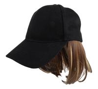IMIKEYA Chapeau de Soleil Postiche en Tissu pour Camping Saison de Printemps, Fibre Haute Température, Large Bord, Transformation Instantanée de Coiffure pour Femmes